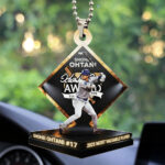 Los Angeles Dodgers x Shohei Ohtani Custom shape 1-sided Acrylic Car Ornament - TMTHU2085