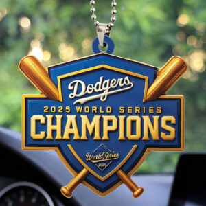 Los Angeles Dodgers Custom shape 2-sided Acrylic Car Ornament - TMTHU1866
