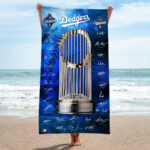 Los Angeles Dodgers Rectangle Beach Towel - TMTHU2088