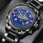 Los Angeles Dodgers Black Stainless Steel Watch – TMTHU1907