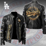 Los Angeles Dodgers Motorcycle Leather Jacket - TMTHU2203