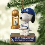 Los Angeles Dodgers 2025 World Series Champions Custom Shape 2-sided Acrylic Ornament – HOATT14251