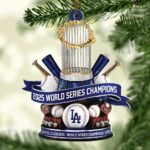 Los Angeles Dodgers 2025 World Series Champions Custom Shape 2-sided Acrylic Ornament – HOATT14258