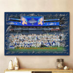 Los Angeles Dodgers 2025 World Series Champions Rectangle Canvas With Inner Frame - HOATT14298