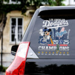 Los Angeles Dodgers 2025 World Series Champions 3D Car Sticker - HOATT14259