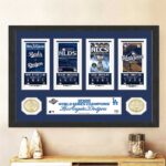 Los Angeles Dodgers 2025 World Series Champions Rectangle Canvas With Inner Frame - TMTHU1854