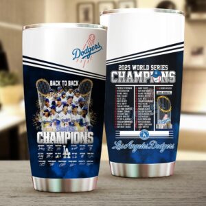 Los Angeles Dodgers 2025 World Series Champions Tumbler Cup - HOATT14781