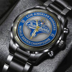 Los Angeles Dodgers 2025 World Series Champions Black Stainless Steel Watch – TMTHU1856