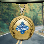 Los Angeles Dodgers 2025 World Series Champions Custom shape 2-sided Acrylic Car Ornament - TMTHU1946