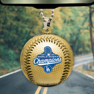 Los Angeles Dodgers 2025 World Series Champions Custom shape 2-sided Acrylic Car Ornament - TMTHU1946