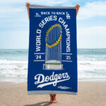 Los Angeles Dodgers World Series 2025 Rectangle Beach Towel - TANTN18891