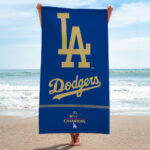 Los Angeles Dodgers World Series 2025 Rectangle Beach Towel - TANTN18893