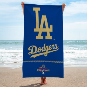 Los Angeles Dodgers World Series 2025 Rectangle Beach Towel - TANTN18893