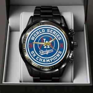 Los Angeles Dodgers World Series 2025 Black Stainless Steel Watch - TANTN18314