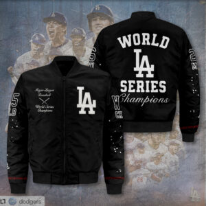 Los Angeles Dodgers World Series 2025 3D Bomber Jacket - TANTN18277