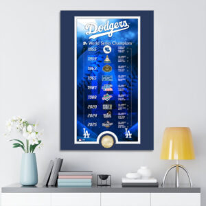 Los Angeles Dodgers World Series 2025 Rectangle Canvas With Inner Frame - TANTN18071