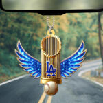 Los Angeles Dodgers World Series 2025 Custom shape 2-sided Acrylic Car Ornament - GNE4656