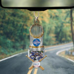 Los Angeles Dodgers World Series 2025 Custom shape 2-sided Acrylic Car Ornament - TANTN18317