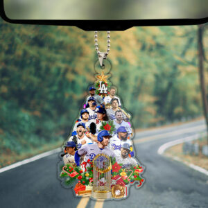 Los Angeles Dodgers World Series 2025 Custom shape 2-sided Acrylic Car Ornament - TANTN18682