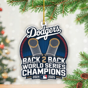 Los Angeles Dodgers World Series 2025 Custom Shape 2-sided Acrylic Ornament – TANTN18231