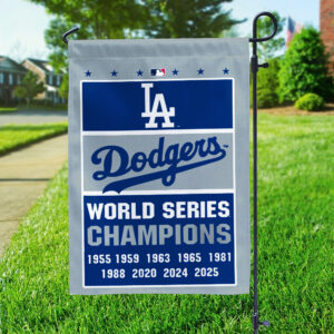 Los Angeles Dodgers World Series 2025 Double-side Garden Flag - TANTN18894