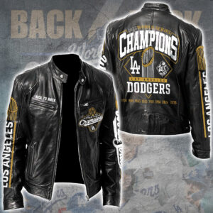 Los Angeles Dodgers World Series 2025 Motorcycle Leather Jacket - TANTN18775
