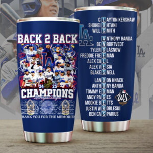 Los Angeles Dodgers World Series 2025 Tumbler Cup - TANTN18358