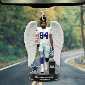 Marshawn Kneeland x Dallas Cowboys Custom shape 2-sided Acrylic Car Ornament - TMTHU1960