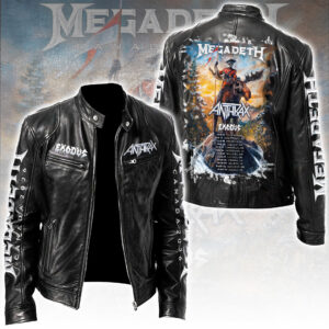 Megadeth Canada 2026 Tour Motorcycle Leather Jacket - TANTN18950