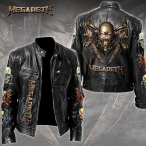 Megadeth Motorcycle Leather Jacket - TMTHU2100