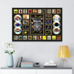 Metallica 2025 World Tour Rectangle Canvas With Inner Frame - MAITM13757