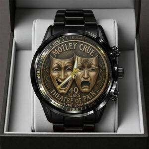 Mötley Crüe Theatre of Pain 40th Anniversary Black Stainless Steel Watch - TANTN18770