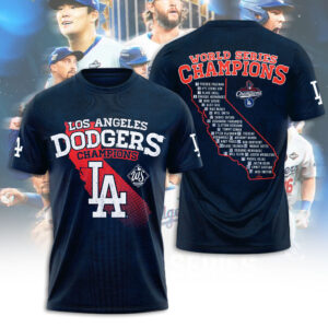 Los Angeles Dodgers 3D Apparel - NGHIAVT5479