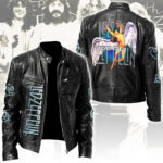 Led Zeppelin Motorcycle Leather Jacket - NGHIAVT5506