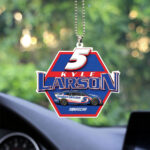 Kyle Larson 2025 Custom shape 2-sided Acrylic Car Ornament – NGHIAVT5583