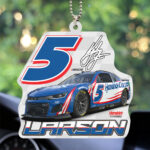 Kyle Larson 2025 Custom shape 2-sided Acrylic Car Ornament – NGHIAVT5584
