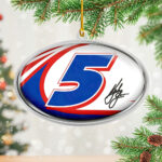 Kyle Larson 2025 Custom Shape 2-sided Acrylic Ornament – NGHIAVT5586