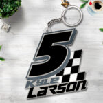 Kyle Larson 2025 Custom Shape 2-sided Keychain – NGHIAVT5587