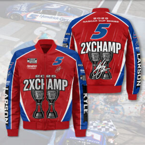 Kyle Larson 2025 3D Bomber Jacket - NGHIAVT5589