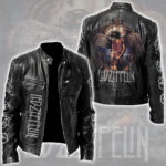Led Zeppelin Motorcycle Leather Jacket - NGHIAVT5607