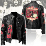 Led Zeppelin Motorcycle Leather Jacket - NGHIAVT5729