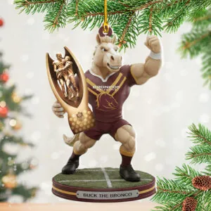 Brisbane Broncos 2025 Custom Shape 2-sided Acrylic Ornament – NGHIAVT5747