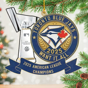 Toronto Blue Jays 2025 Custom Shape 2-sided Acrylic Ornament – NGHIAVT5775