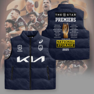Brisbane Broncos 2026 3D Sleeveless Down Jacket - NGHIAVT5777