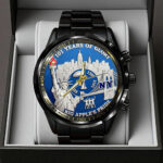 New York Giants 101st Anniversary Black Stainless Steel Watch - TANTN18487