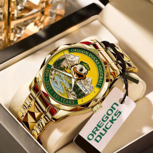 Oregon Ducks Football 131 Years Alloy Luxury Quartz Watch - MAITM13671