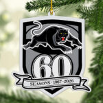 Penrith Panthers 60th Anniversary Custom Shape 2-sided Acrylic Ornament – TANTN18610