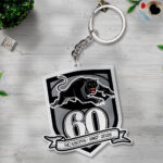 Penrith Panthers 60th Anniversary Custom Shape 2-sided Keychain - TANTN18611