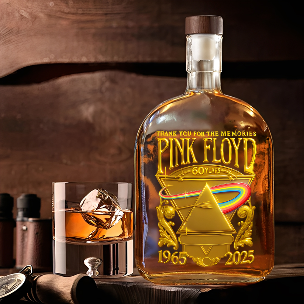 Pink Floyd 60th Anniversary 25oz Empty Whiskey Bottle – MAITM13745 ...
