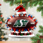 Saskatchewan Roughriders Custom Shape 2-sided Acrylic Ornament – HOATT14819